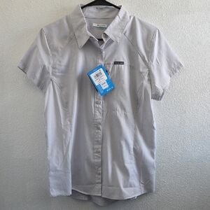 Columbia Kestrel Trail Shirt Light Grey Size M